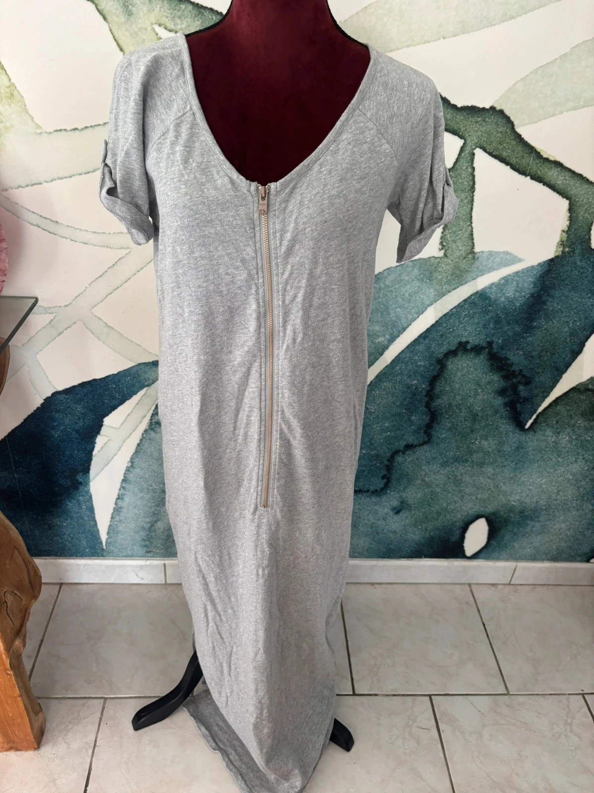 Robe longue grise Roxy